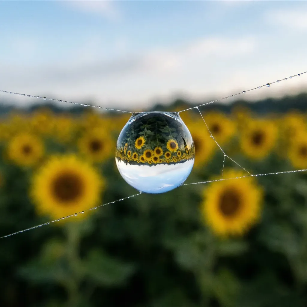 Sunflower Dewdrop